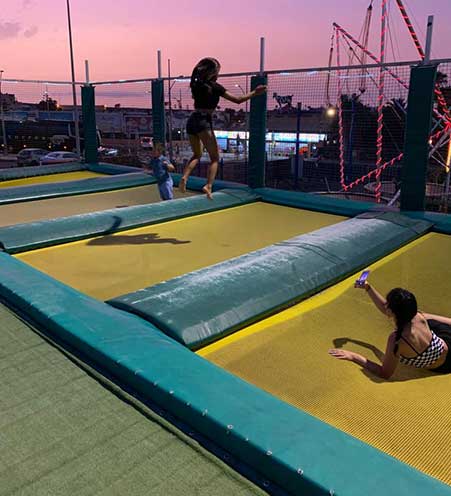 Guayparque trampoline attraction